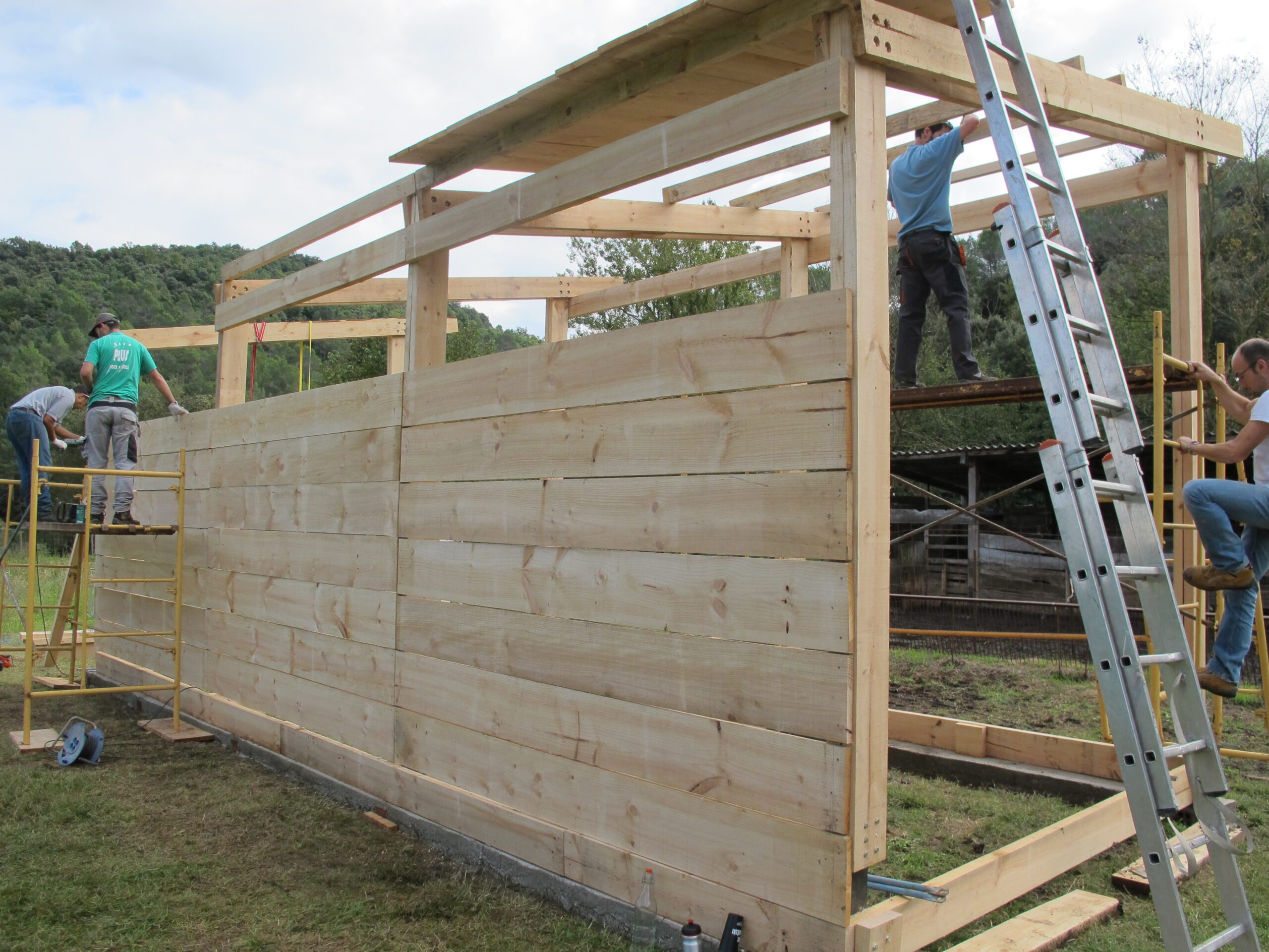 1r Curs de construcció desmuntable per a Pastors amb materials sostenibles
